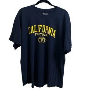 Champion Blue and Yellow Collegiate Short Sleeve Tee